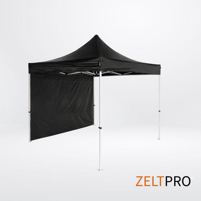 Prekybinė Palapinė 3x3 Juoda Zeltpro PROFRAME iš galo