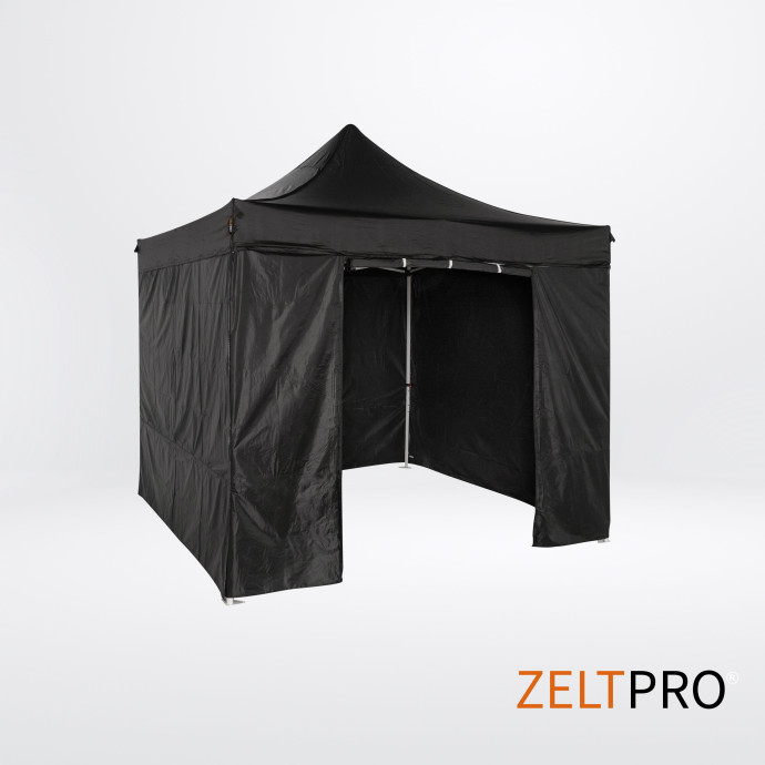 Prekybinė Palapinė 3x3 Juoda Zeltpro PROFRAME iš šono