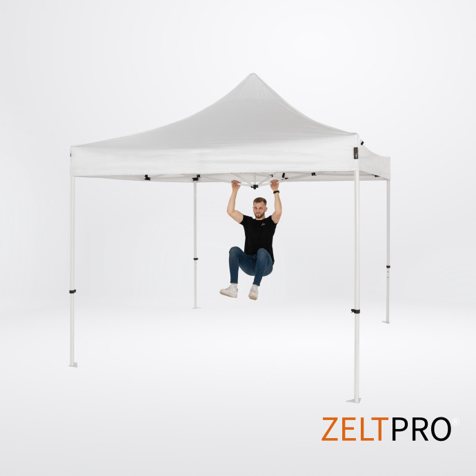 Prekybinė Palapinė 3x3 Balta Zeltpro PROFRAME iš viršaus