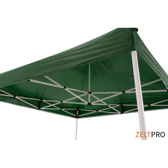 Prekybinė Palapinė 3x3 Žalia Zeltpro PROFRAME iš vidaus