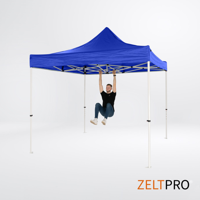 Prekybinė Palapinė 3x3 Mėlyna Zeltpro PROFRAME iš viršaus