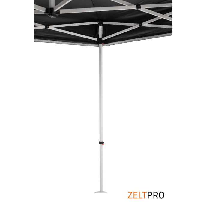 Prekybinė Palapinė 3x4,5 Juoda Zeltpro PROFRAME su viena siena