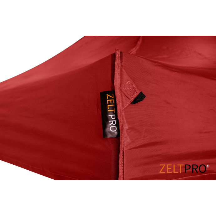 Prekybinė Palapinė 3x6 Raudona Zeltpro PROFRAME rėmo kampai