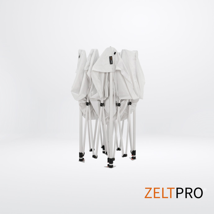 Prekybinė Palapinė 2x2 Balta Zeltpro PROFRAME iš vidaus