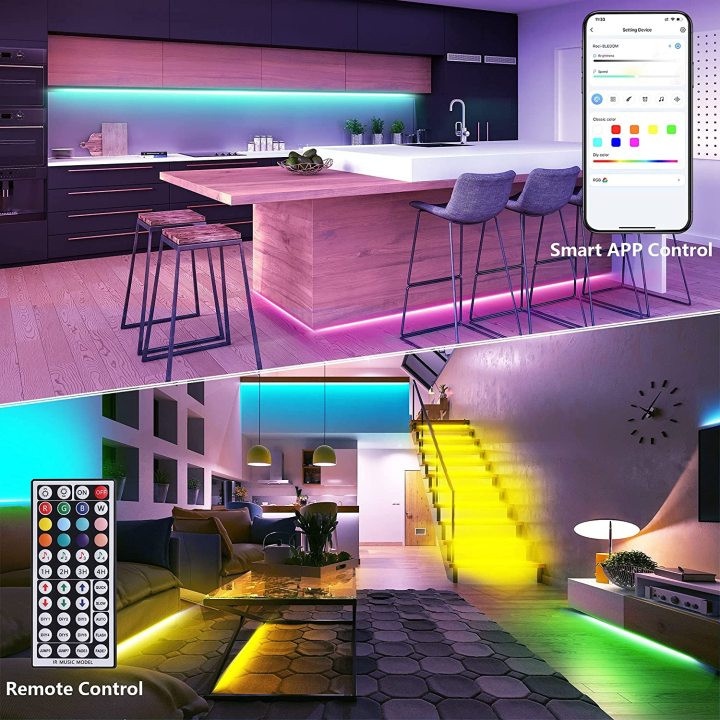 Išmani 5050 RGB LED Juosta 10 m su Bluetooth funkcija