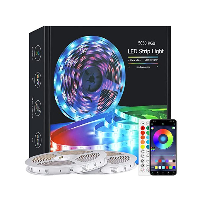 Išmani 5050 RGB LED Juosta 15 m su Bluetooth funkcija