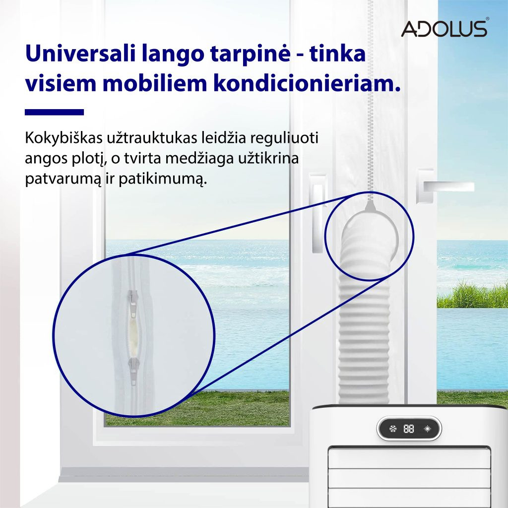 Mobilus oro kondicionierius ADOLUS ARCTIC A2050 su lango tarpine