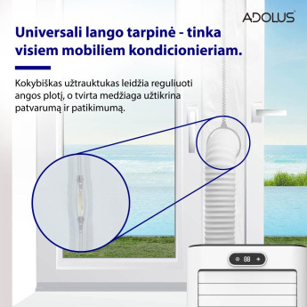 Mobilus oro kondicionierius ADOLUS ARCTIC A2600 su lango tarpine