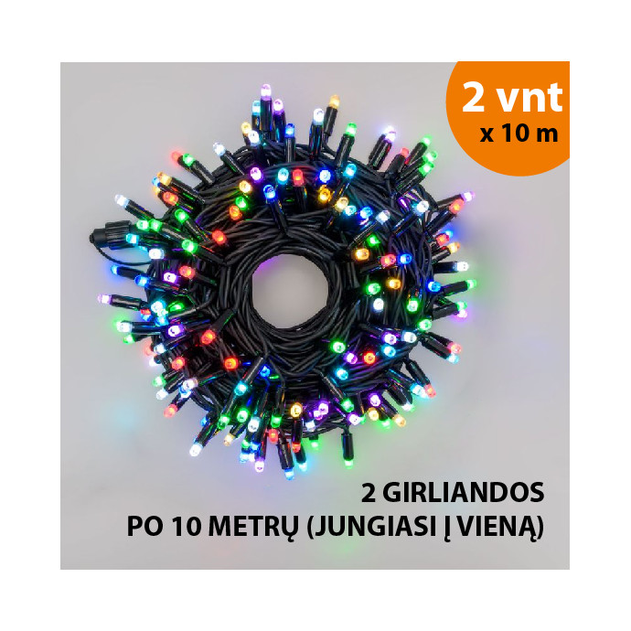 Lauko ir vidaus girlianda (LED lemputės) 20 m PROLED RGB