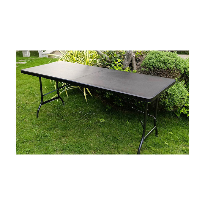 Sulankstomas stalas 150 cm Juodas