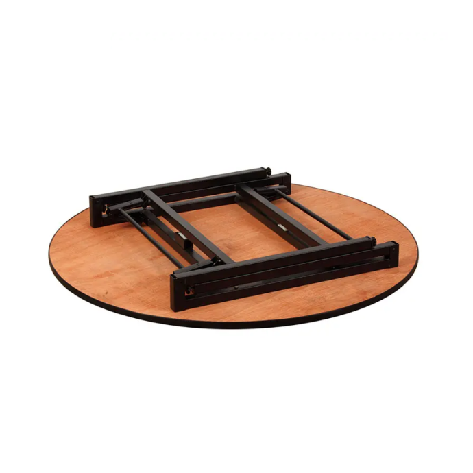 Apvalus medinis stalas dengtas PVC D120