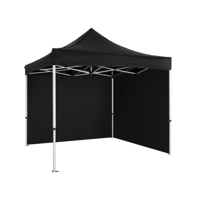 Prekybinė Palapinė 3x3 Juoda Zeltpro PREMIUM+ iš galo