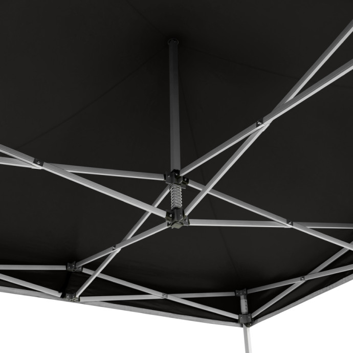Prekybinė Palapinė 3x3 Juoda Zeltpro PREMIUM+ su visomis sienomis