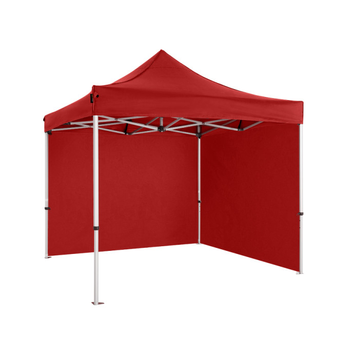 Prekybinė Palapinė 3x3 Raudona Zeltpro PREMIUM+ iš galo