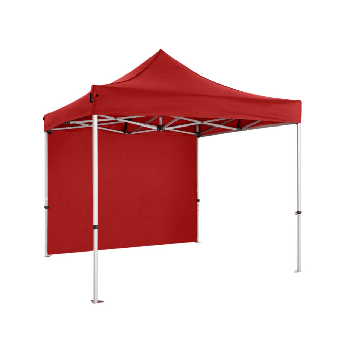 Prekybinė Palapinė 3x3 Raudona Zeltpro PREMIUM+ iš dešinės pusės