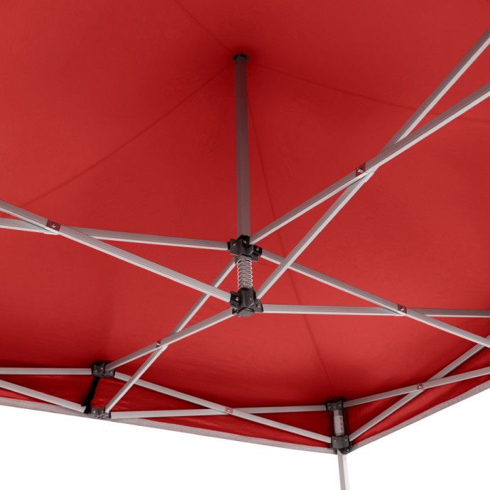 Prekybinė Palapinė 3x3 Raudona Zeltpro PREMIUM+ su visomis sienomis