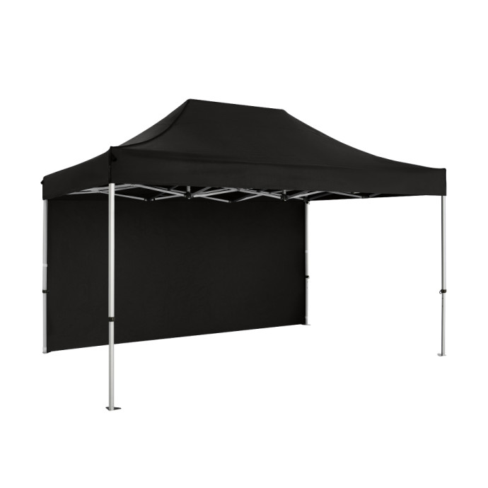Prekybinė Palapinė 3x4,5 Juoda Zeltpro PREMIUM+ iš dešinės pusės