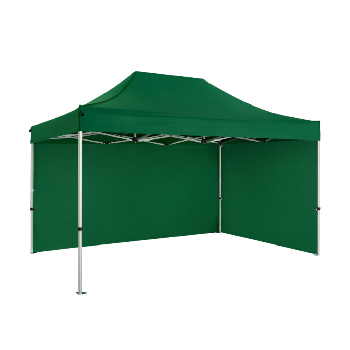 Prekybinė Palapinė 3x4,5 Žalia Zeltpro PREMIUM+ iš galo