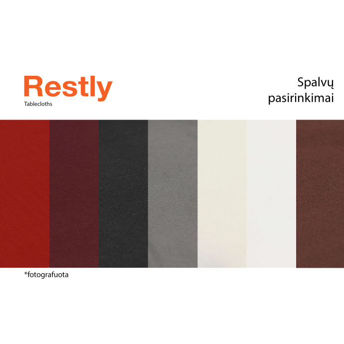 Apvali staltiesė Restly Balta D250