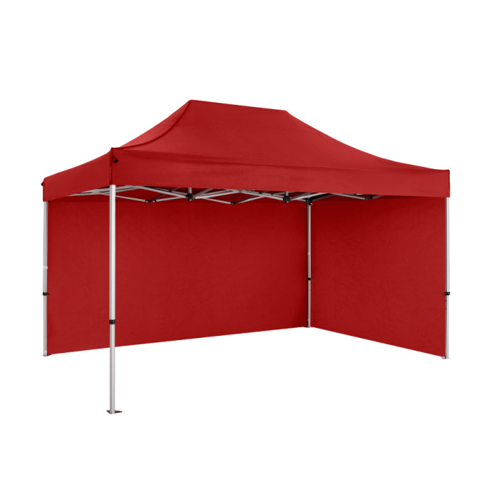 Prekybinė Palapinė 3x4,5 Raudona Zeltpro PREMIUM+ iš galo