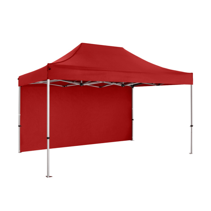 Prekybinė Palapinė 3x4,5 Raudona Zeltpro PREMIUM+ iš dešinės pusės