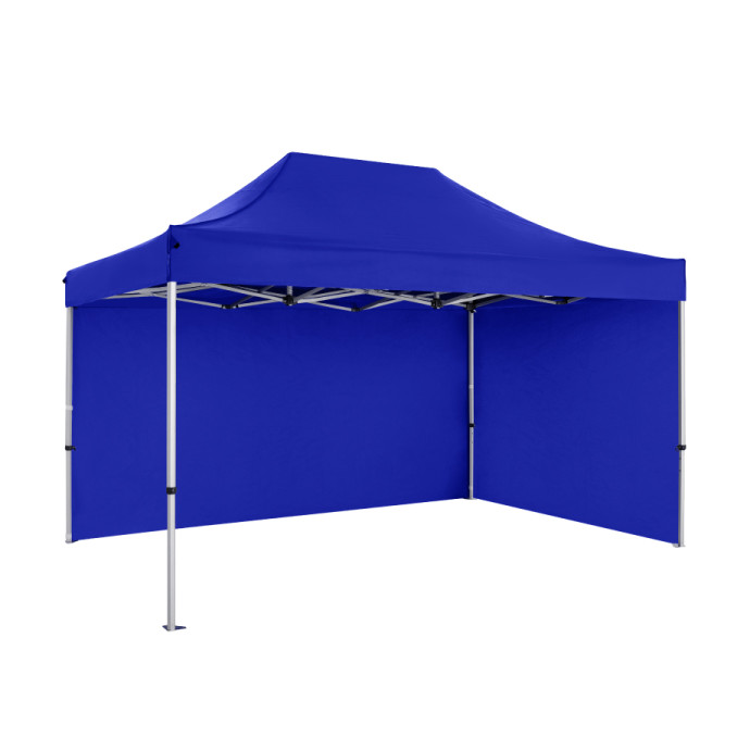 Prekybinė Palapinė 3x4,5 Mėlyna Zeltpro PREMIUM+ iš galo