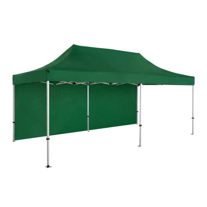 Prekybinė Palapinė 3x6 Žalia Zeltpro PREMIUM+ iš dešinės pusės