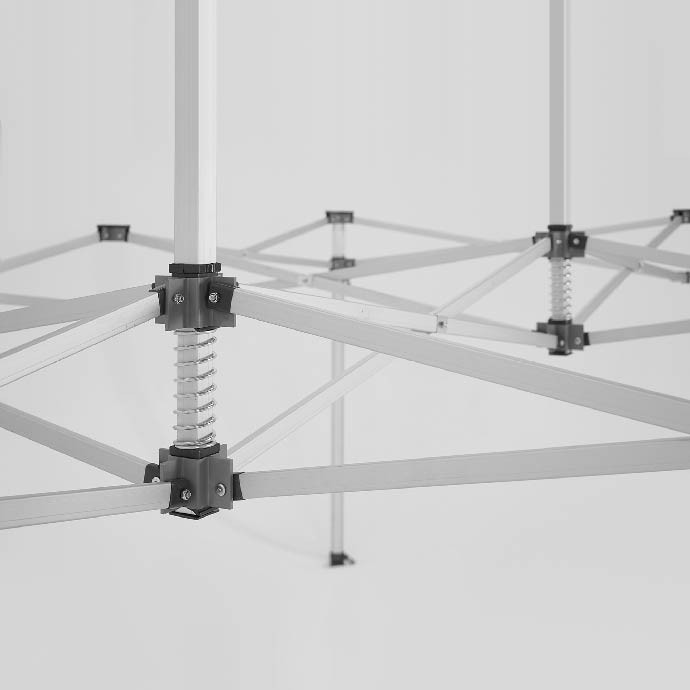 Prekybinė Palapinė 3x4,5 Mėlyna Zeltpro PREMIUM+ šoninis rėmas