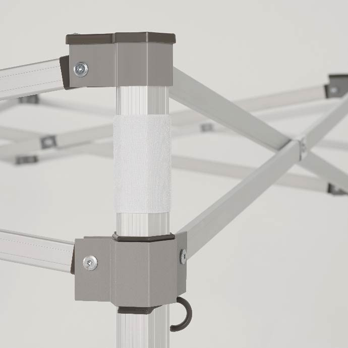 Prekybinė Palapinė 3x4,5 Mėlyna Zeltpro PREMIUM+ šoninė koja