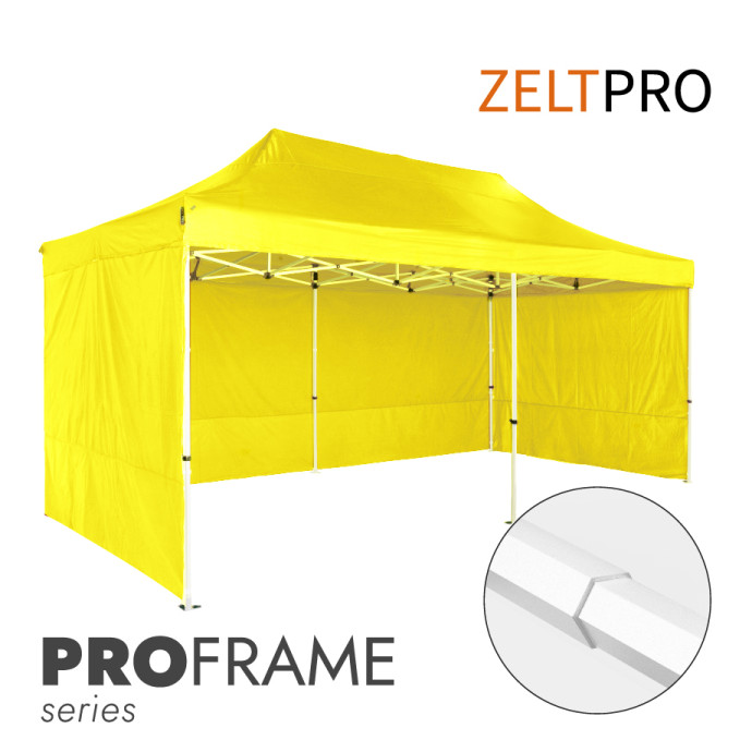 Prekybinė Palapinė 3x6 Geltona Zeltpro PROFRAME