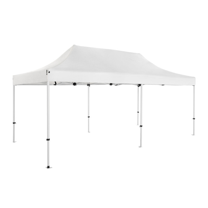 Prekybinė Palapinė 4x6 Balta Zeltpro PREMIUM+ su 4 sienomis, krepšiu iš šono