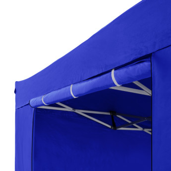 Prekybinė Palapinė 4x6 Mėlyna Zeltpro PREMIUM+ su 4 sienomis, krepšiu