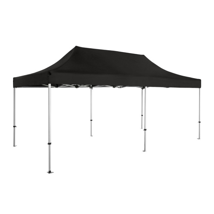 Prekybinė Palapinė 4x6 Juoda Zeltpro PREMIUM+ iš šono