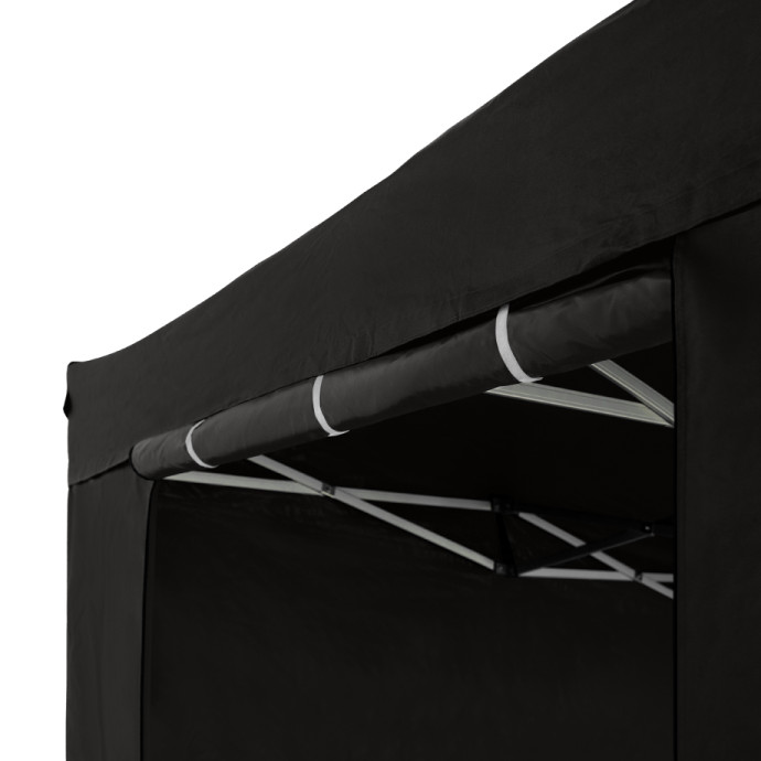 Prekybinė Palapinė 4x6 Juoda Zeltpro PREMIUM+ su trimis sienomis