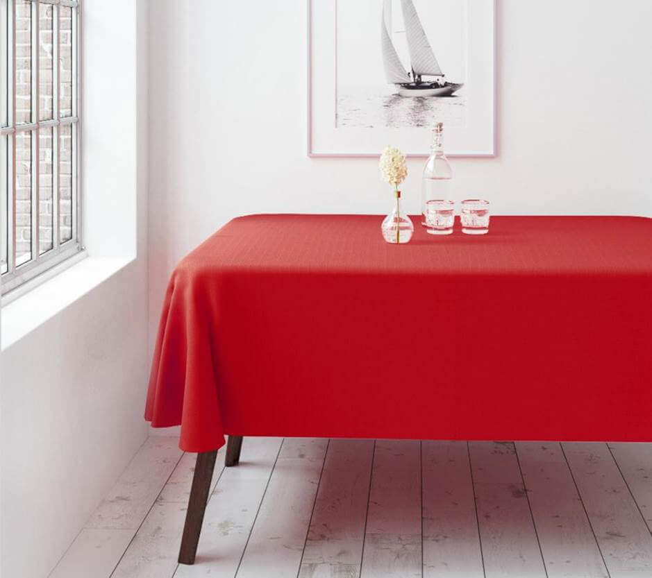 Atspari dėmėms stačiakampė staltiesė Restly Raudona 150x150