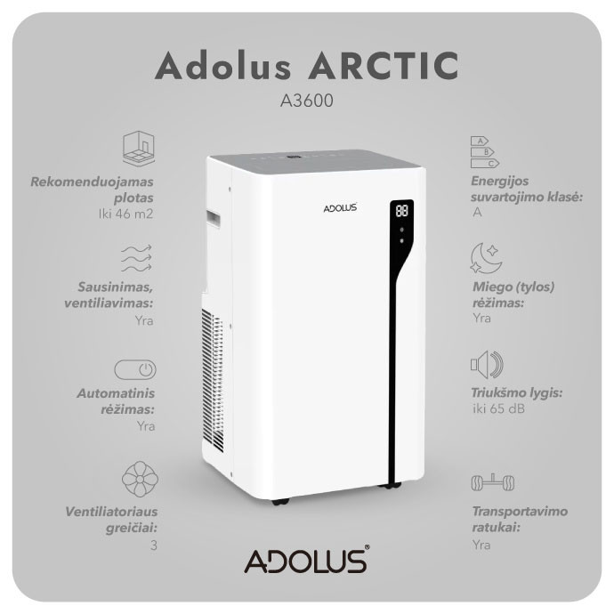 Mobilus oro kondicionierius ADOLUS ARCTIC A3600