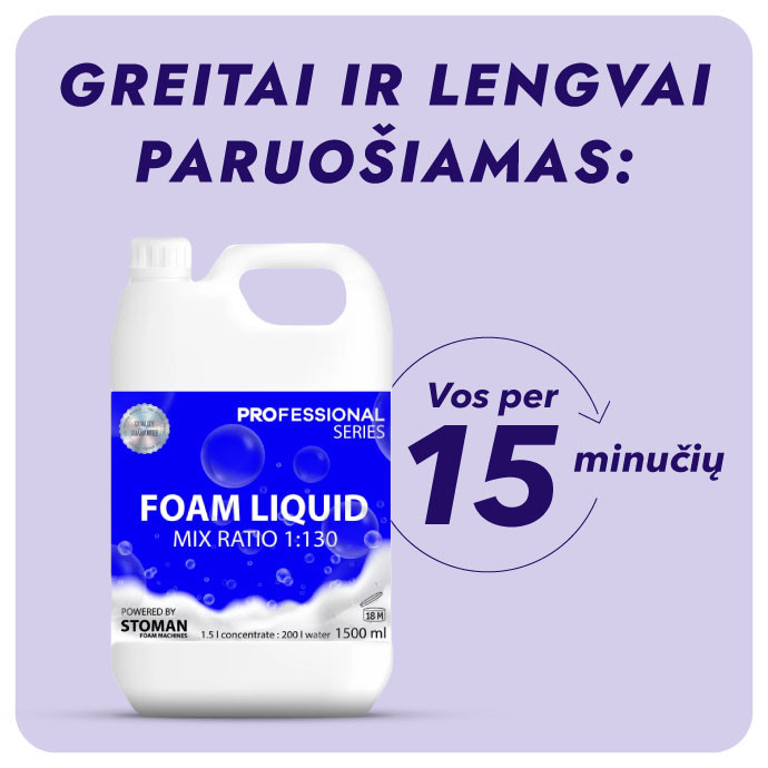 Profesionalus Putų skystis koncentratas STOMAN  1.5L (24 talpos)