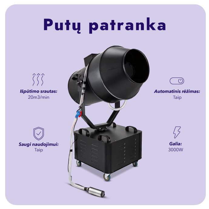 Putų patranka 3000W