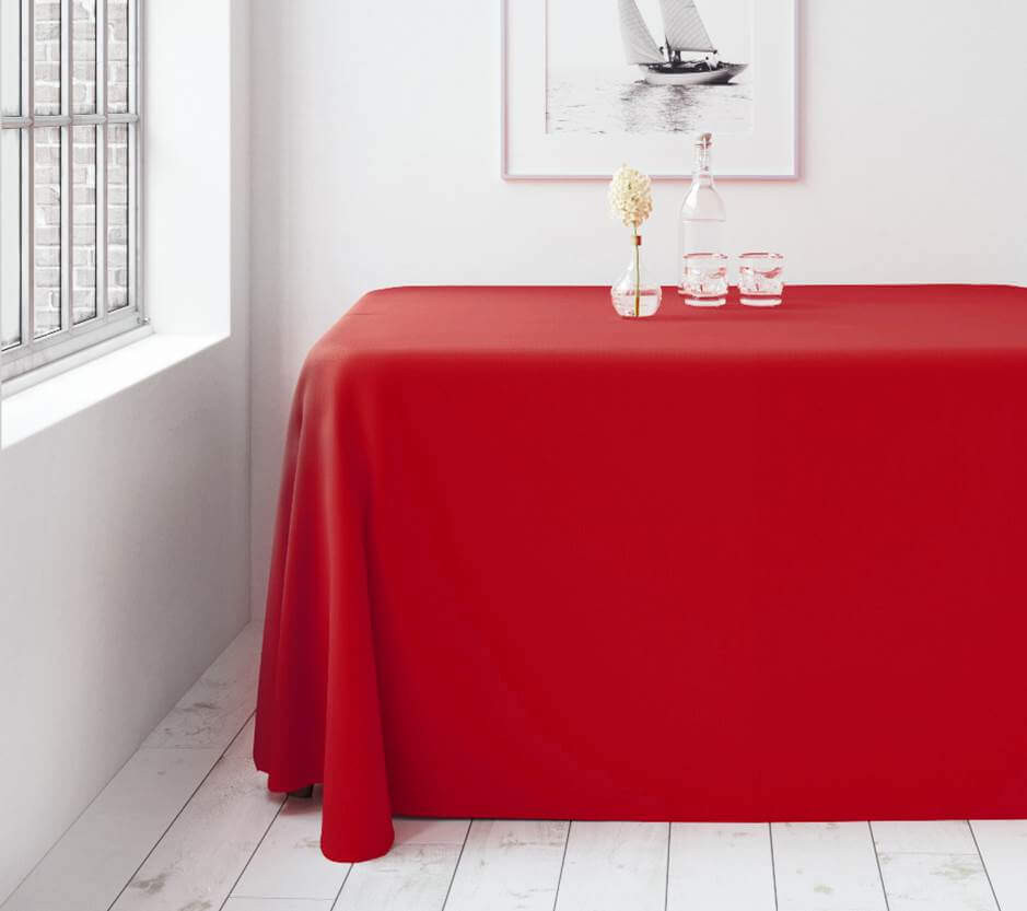 Atspari dėmėms stačiakampė staltiesė Restly Raudona 150x250