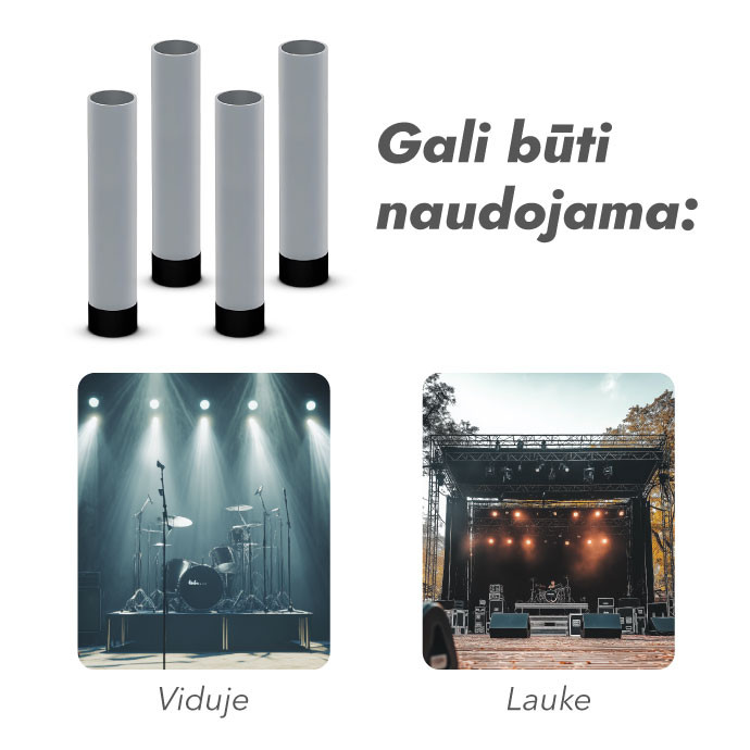 Pakylų kojos 40 cm