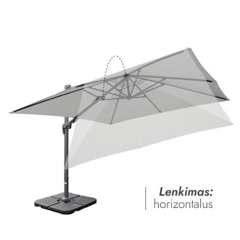 Lauko skėtis (užvalkalas dovanų) Maestro Light Grey Lauko skėtis (užvalkalas dovanų) Maestro Light Grey