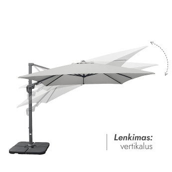 Lauko skėtis (užvalkalas dovanų) Maestro Light Grey Lauko skėtis (užvalkalas dovanų) Maestro Light Grey