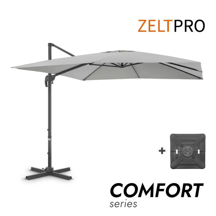Lauko skėtis su Solid padu Comfort Light Grey