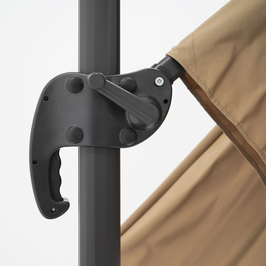 Lauko skėtis su Solid padu ir užvalkalu Comfort Taupe