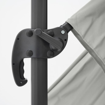 Lauko skėtis su Solid padu ir užvalkalu Comfort Light Grey Lauko skėtis su Solid padu ir užvalkalu Comfort Light Grey
