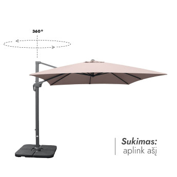 Lauko skėtis (užvalkalas dovanų) Lounge Taupe Lauko skėtis (užvalkalas dovanų) Lounge Taupe
