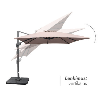 Lauko skėtis (užvalkalas dovanų) Lounge Taupe Lauko skėtis (užvalkalas dovanų) Lounge Taupe