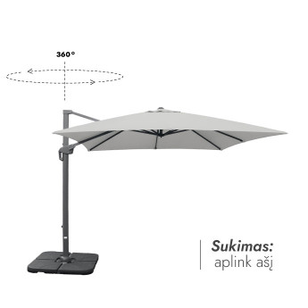 Lauko skėtis (užvalkalas dovanų) Lounge Light Grey Lauko skėtis (užvalkalas dovanų) Lounge Light Grey