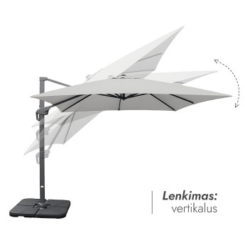Lauko skėtis (užvalkalas dovanų) Lounge Light Grey Lauko skėtis (užvalkalas dovanų) Lounge Light Grey