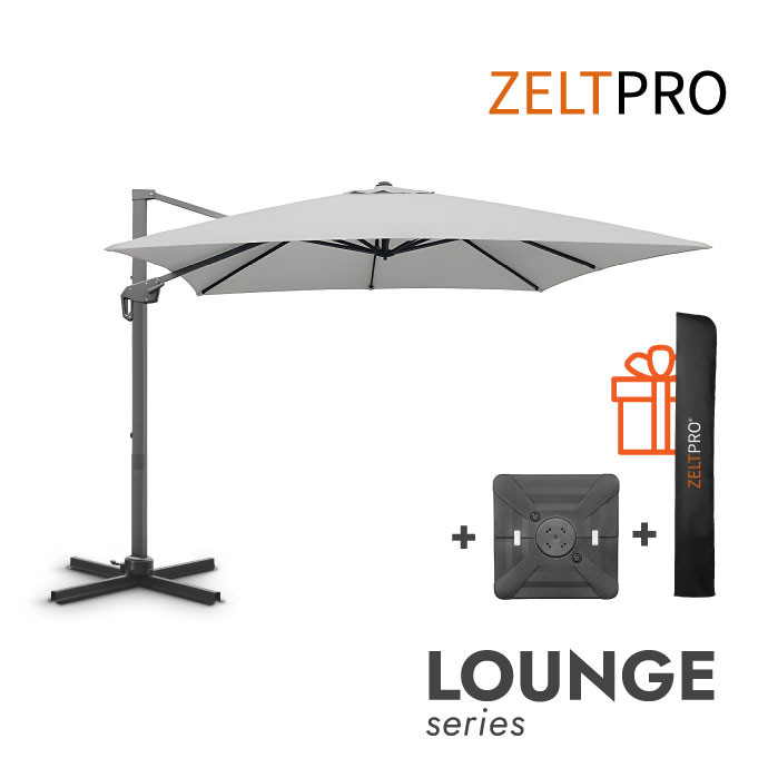 Lauko skėtis su Solid padu (užvalkalas dovanų) Lounge Light Grey
